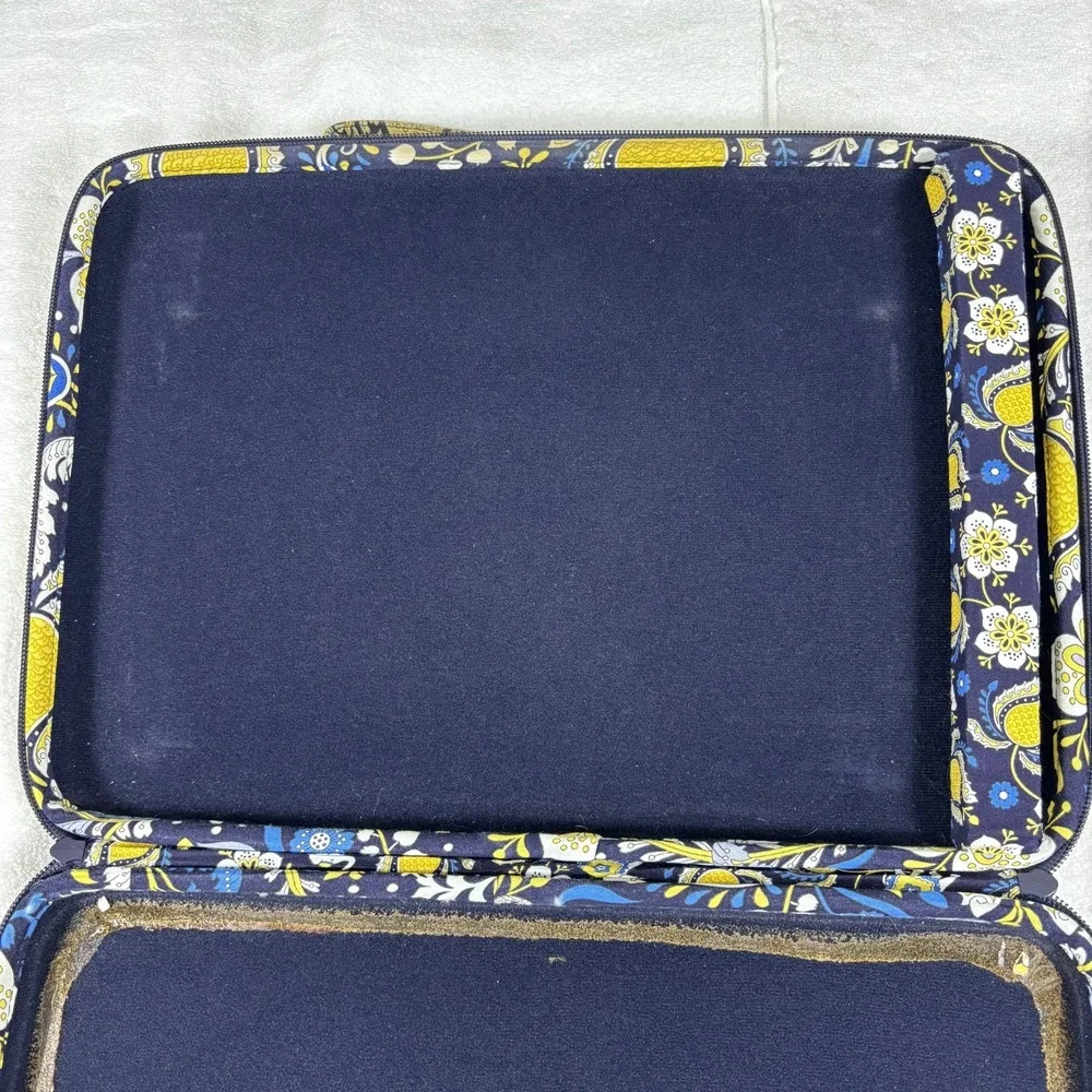 Vera Bradley Ellie Womens Handbag Multicolor Paisley Floral Portfolio Laptop Bag